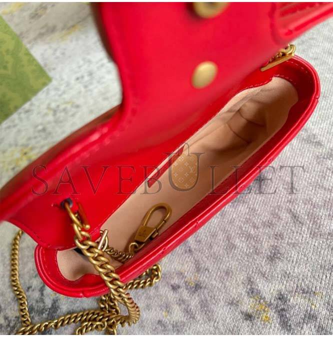 g*u*i marmont matelasse leather S*per mini bag 476433 (19.5*10.2*5.1cm)